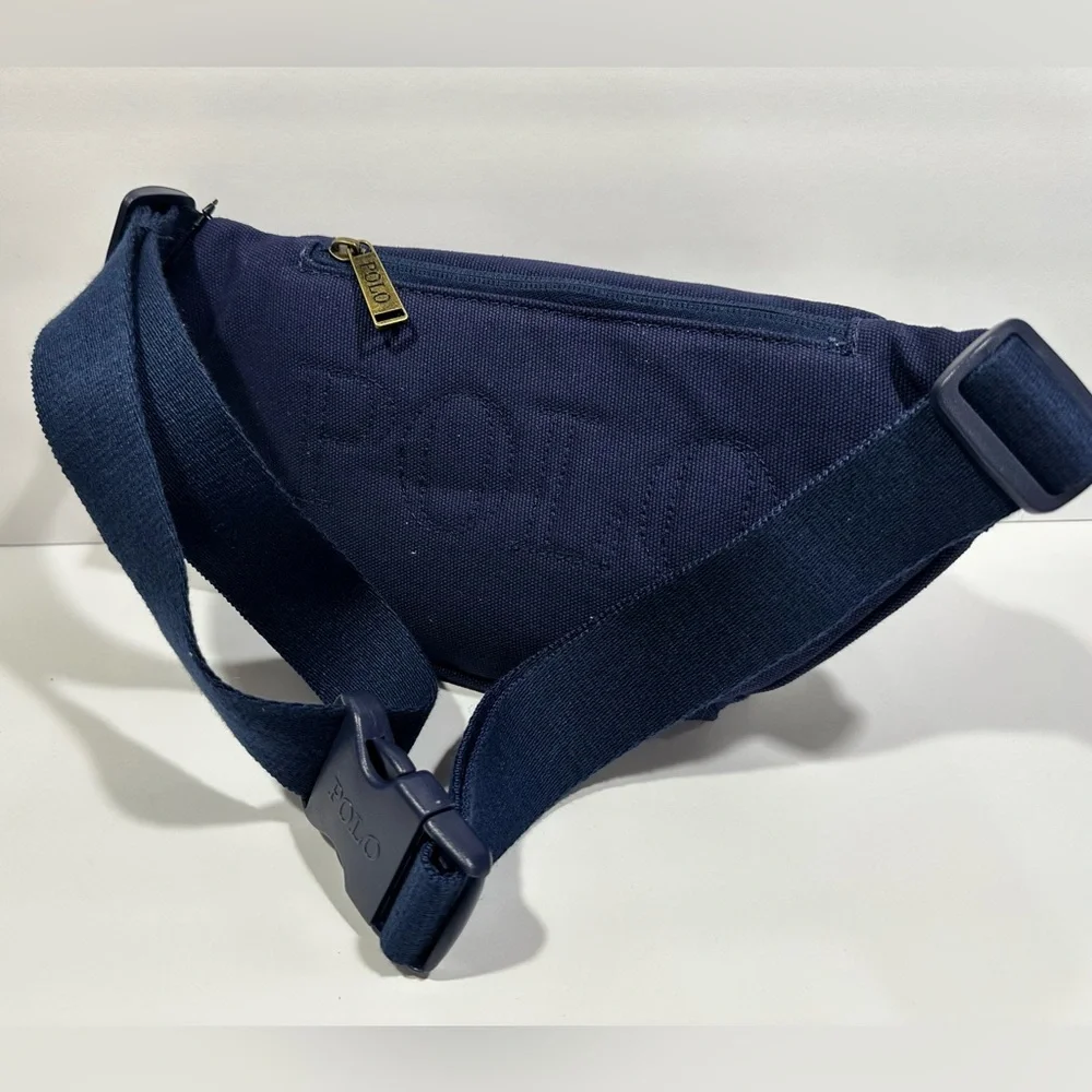 Polo by Ralph Lauren Blue Belt Bag with Flag Details - Picture 2 of 16